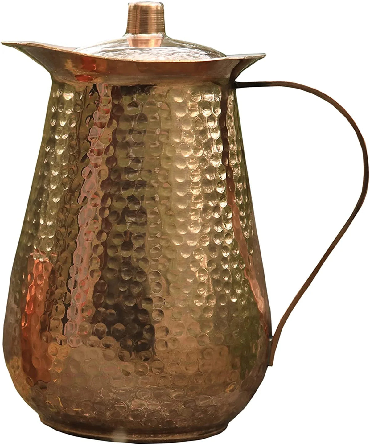 68 OZ Pure Copper Pitcher Jug with Lid D615281