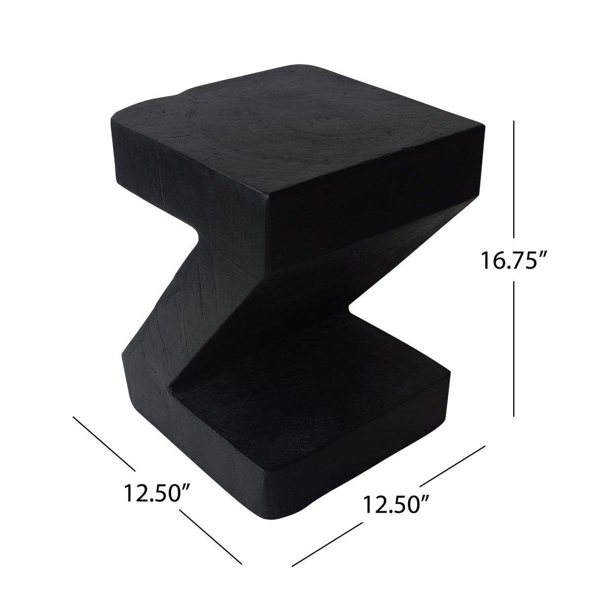 16 in. Light Gray Concrete Accent Table A813926