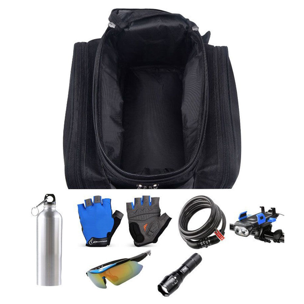 Bicycle Rear Rack Trunk Storage Bag with Reflective Strap S674664