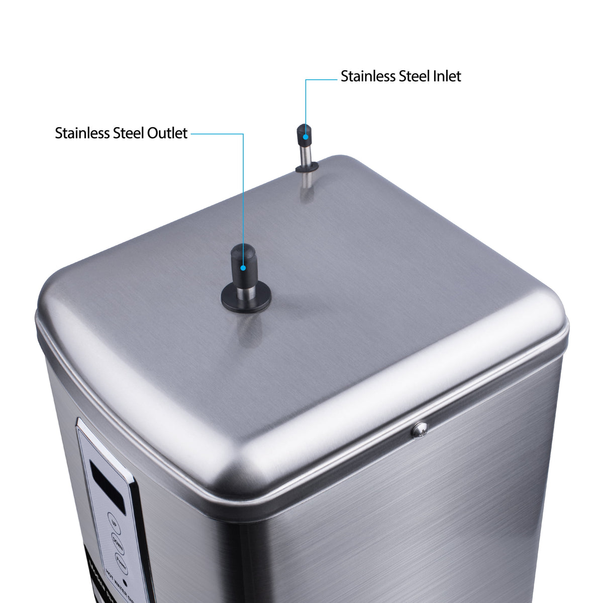 Digital Hot Water Dispenser 1300W with Brushed Nickel 2 Handle Faucet G309583