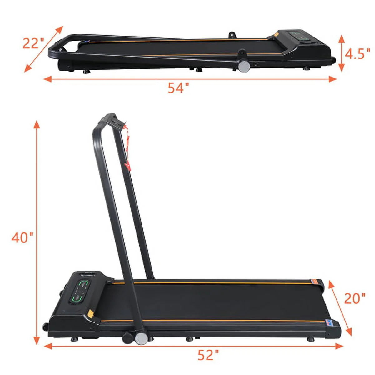 Folding Electric Treadmill with LCD Monitor E307382