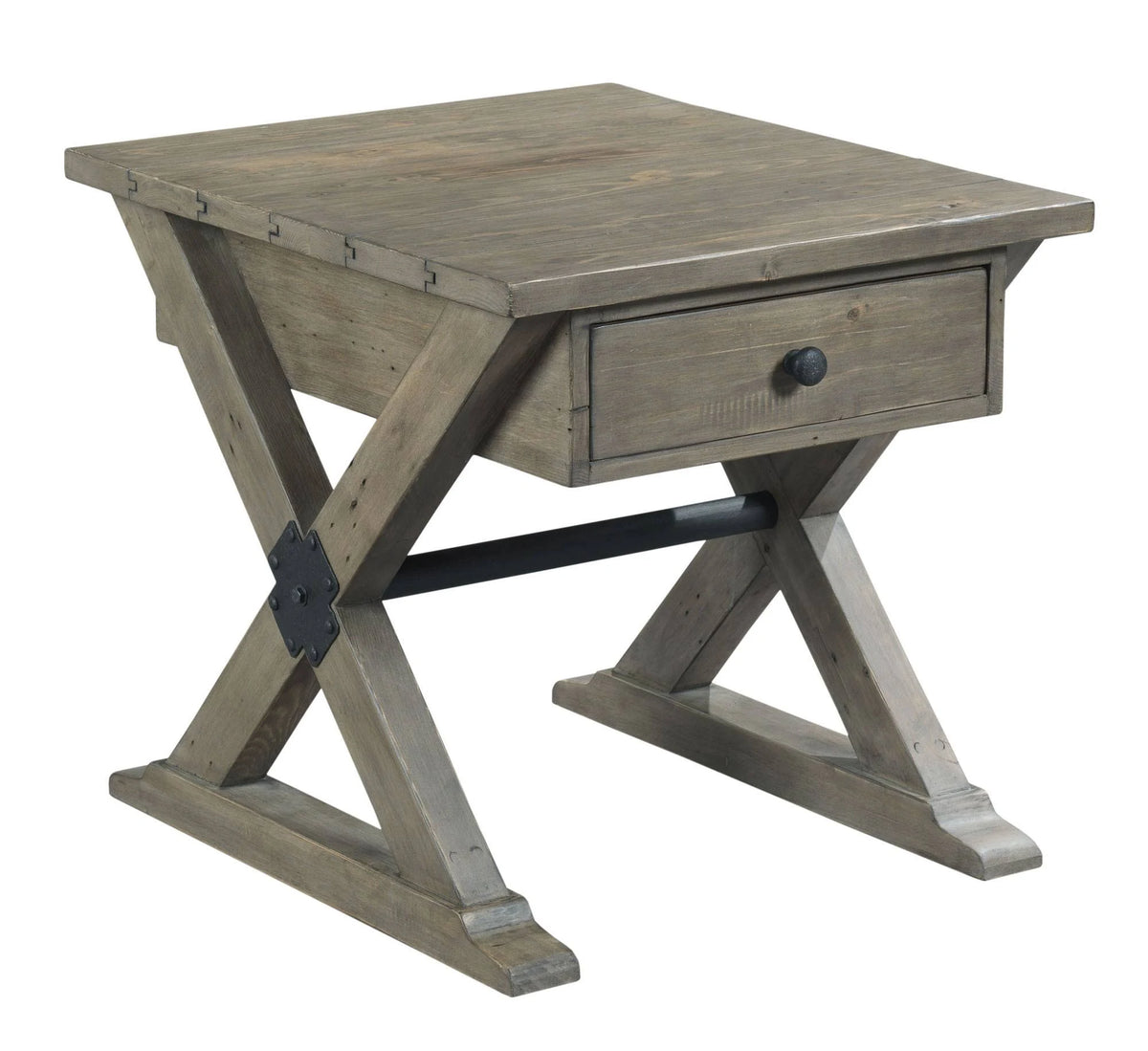 Trestle Drawer End Table E7738