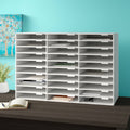 White 30 Slot File Organizer Y8970
