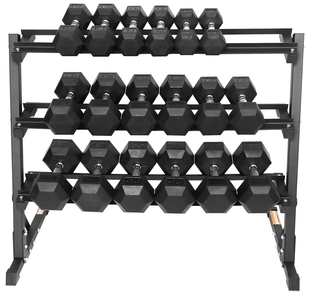 150 LB Dumbbell Set with A-Frame Rack O67347