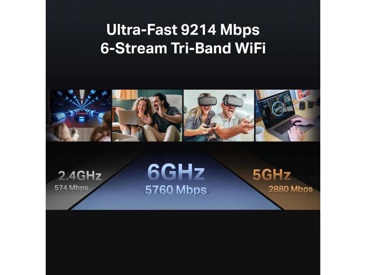 BE9300 Tri-band WiFi 7 Router 6-Stream 9.2Gbps R371