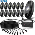 12Pods LED Rock Lights Kit with Switch Wire Harness H70296