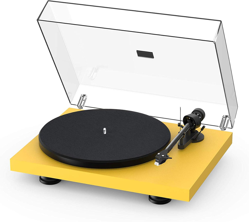 High Gloss White Turntable with Carbon Fiber Tonearm B9475