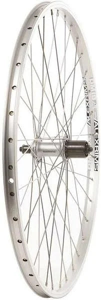 White 26 Rear Wheel, 36 Stainless Spokes, QR Axle, 8/9 Speed Cassette E601