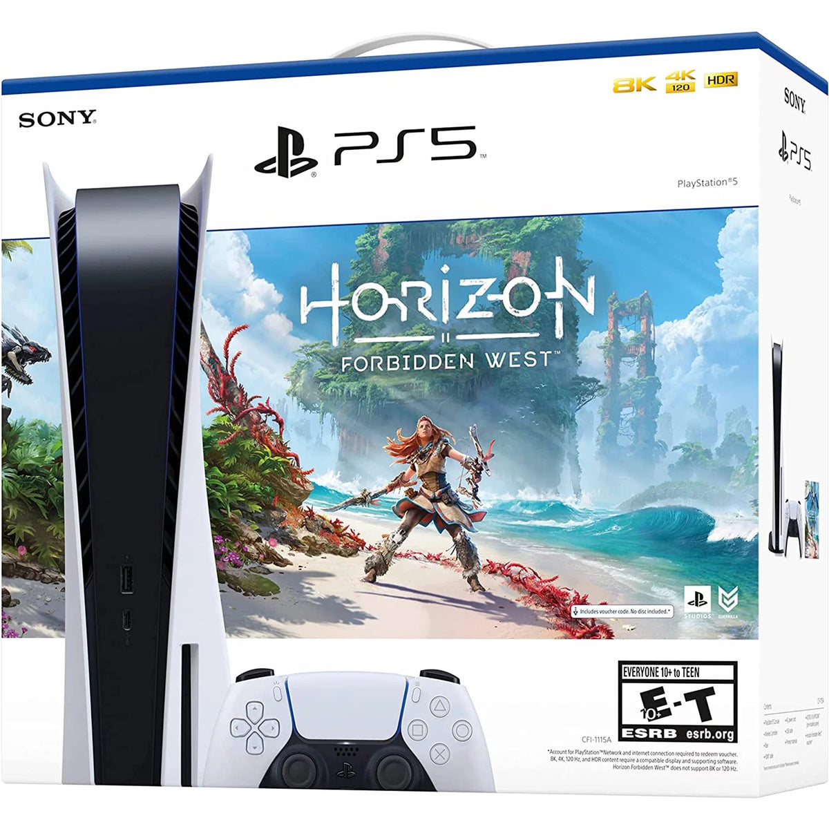 PlayStation PS5 Gaming Console Disc Version Bundle with Horizon Forbidden West Z737