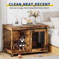 39'' Movable Dog Crate with Wheels A36307