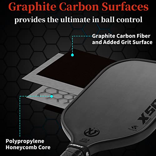 Carbon Fiber Pickleball Paddle with Cushion Comfort Grip U969