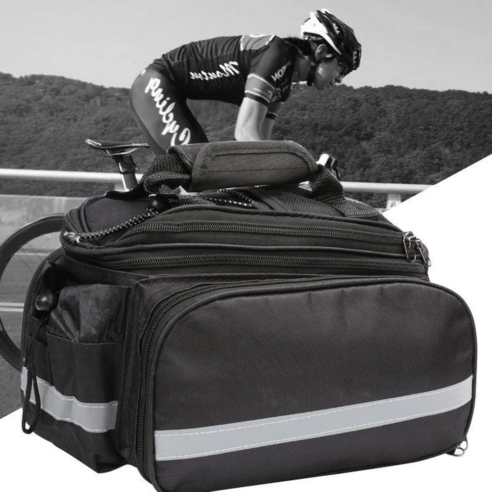 Bicycle Rear Rack Trunk Storage Bag with Reflective Strap S674664