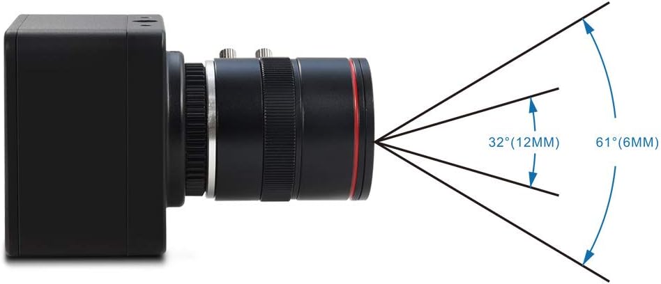 4K USB Camera with 6-12mm Varifocal Manual Lens Webcam K85865