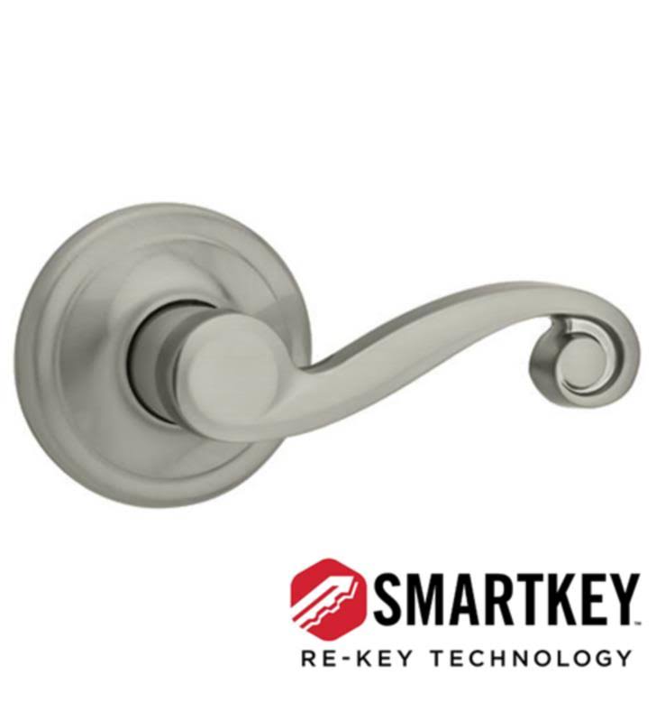 Bright Brass Left Hand Double Cylinder Handleset Trim U34375