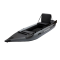 Inflatable Kayak Fishing Boat Set with Seat, Pump, Paddle, Repair Kit, Grey PVC F7704