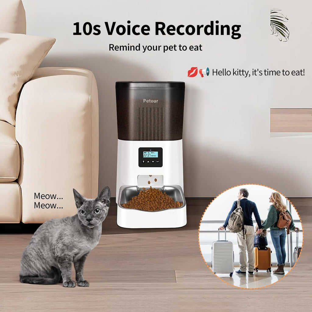 Automatic Cat Feeder with Stainless Steel Bowl M2073