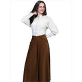 Brown Polyester Riding Skirt A3270