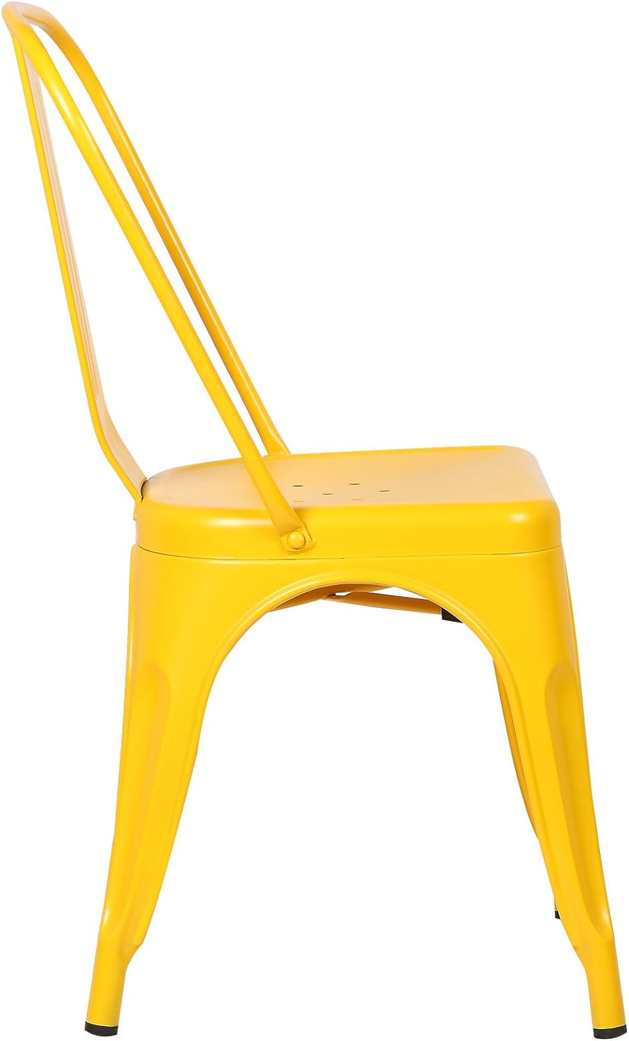 Yellow Metal Stackable Dining Chair (Set of 4) B36230