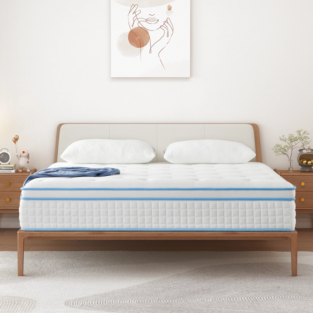 Queen 14 Inch Gel Memory Foam Innerspring Mattress L5658