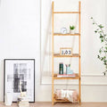5-Tier Bamboo Ladder Bookshelf C40134