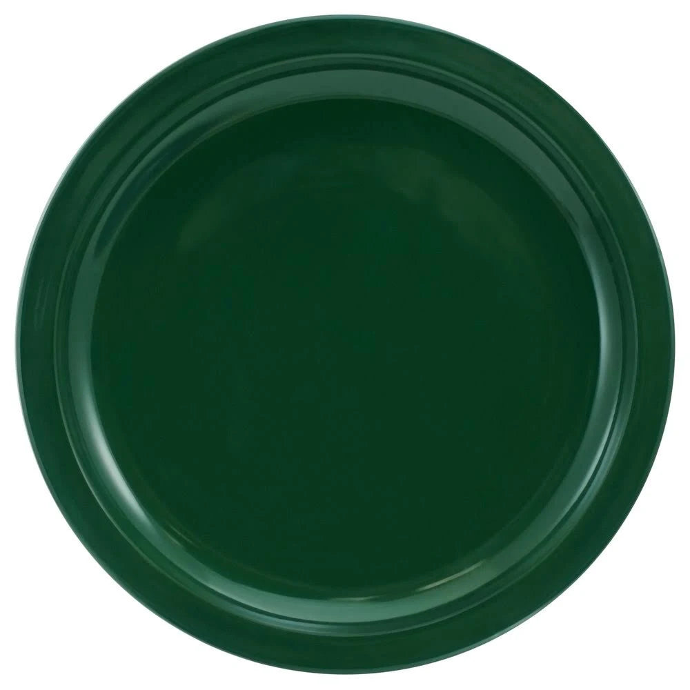 Green Stoneware Narrow Rim Plate - 36/Case Q52822