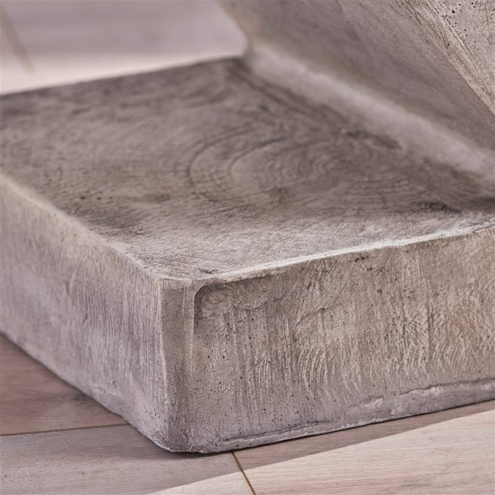 16 in. Light Gray Concrete Accent Table A813926
