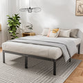 Queen Size Black Metal Platform Bed Frame F165872