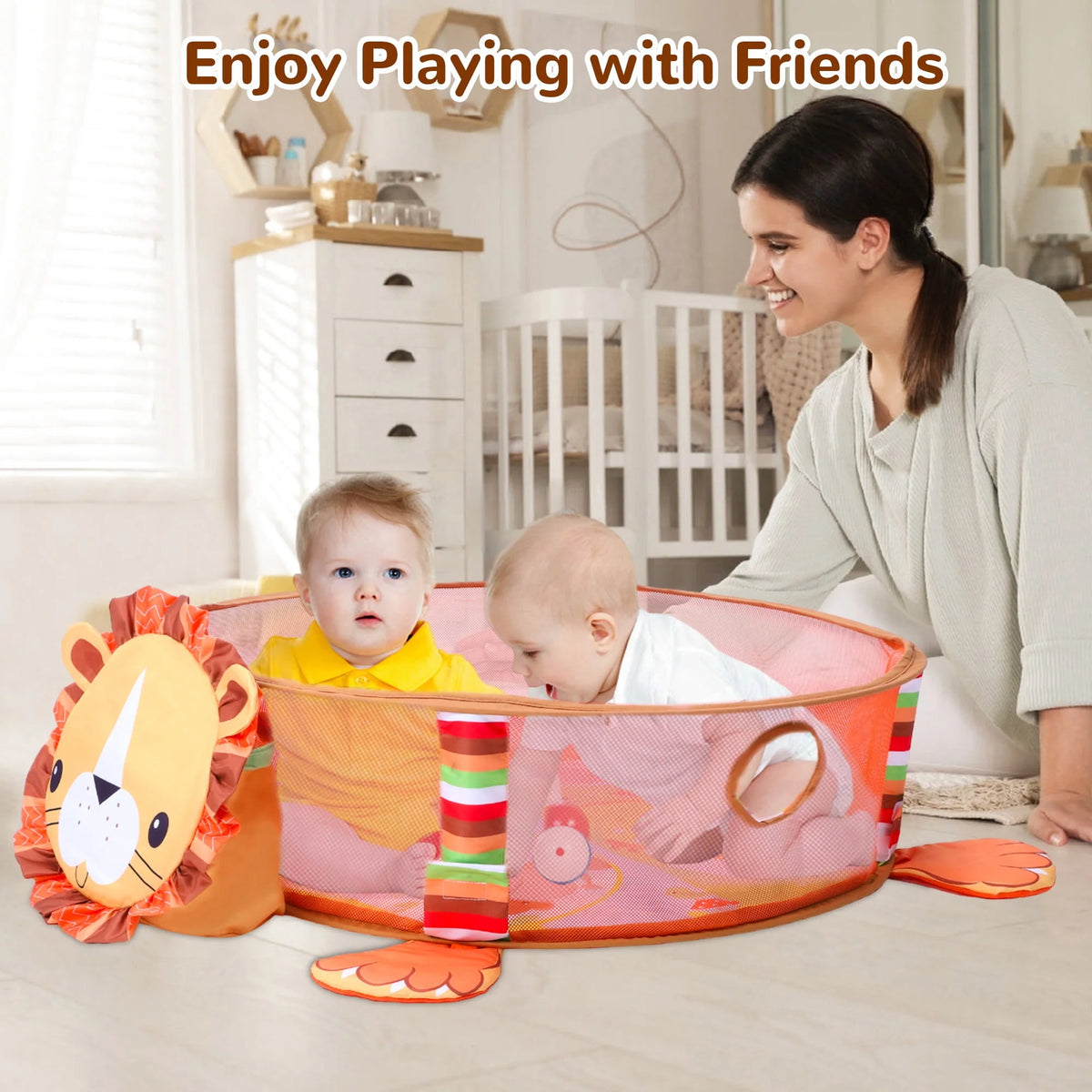 Baby Play Mat with 4 Hanging Toys 30 Balls I495