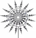 White Kinetic Windmill Spinner U61100