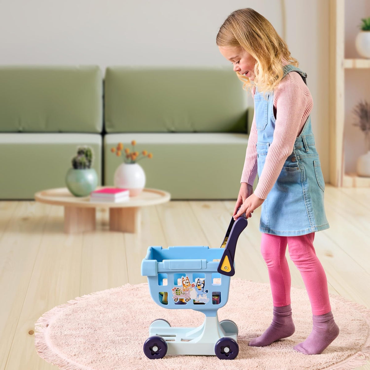 19.3 Inch Tall Shopping Trolley with 8 Cardboard Goods Z795