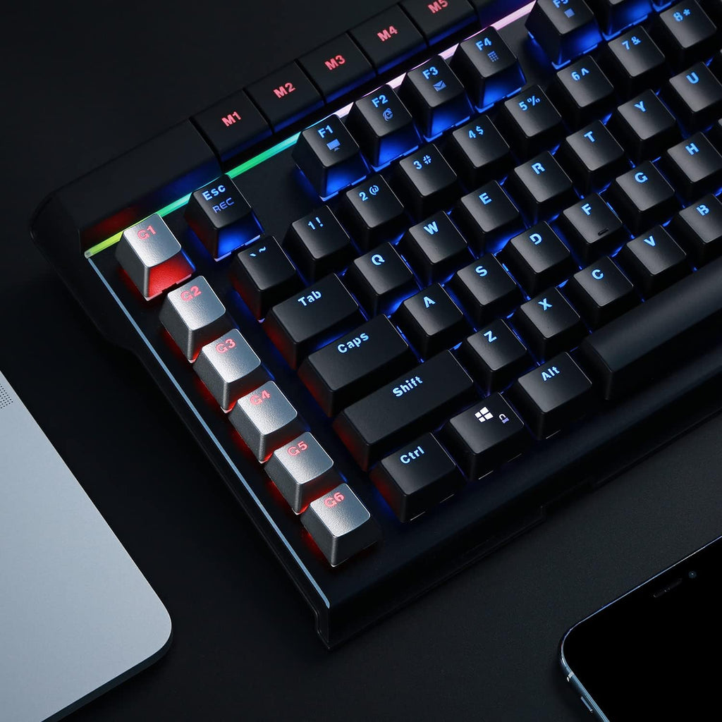 Mechanical Gaming Keyboard Blue Switches RGB Backlight with 2 USB Ports Pack of 2 U6605