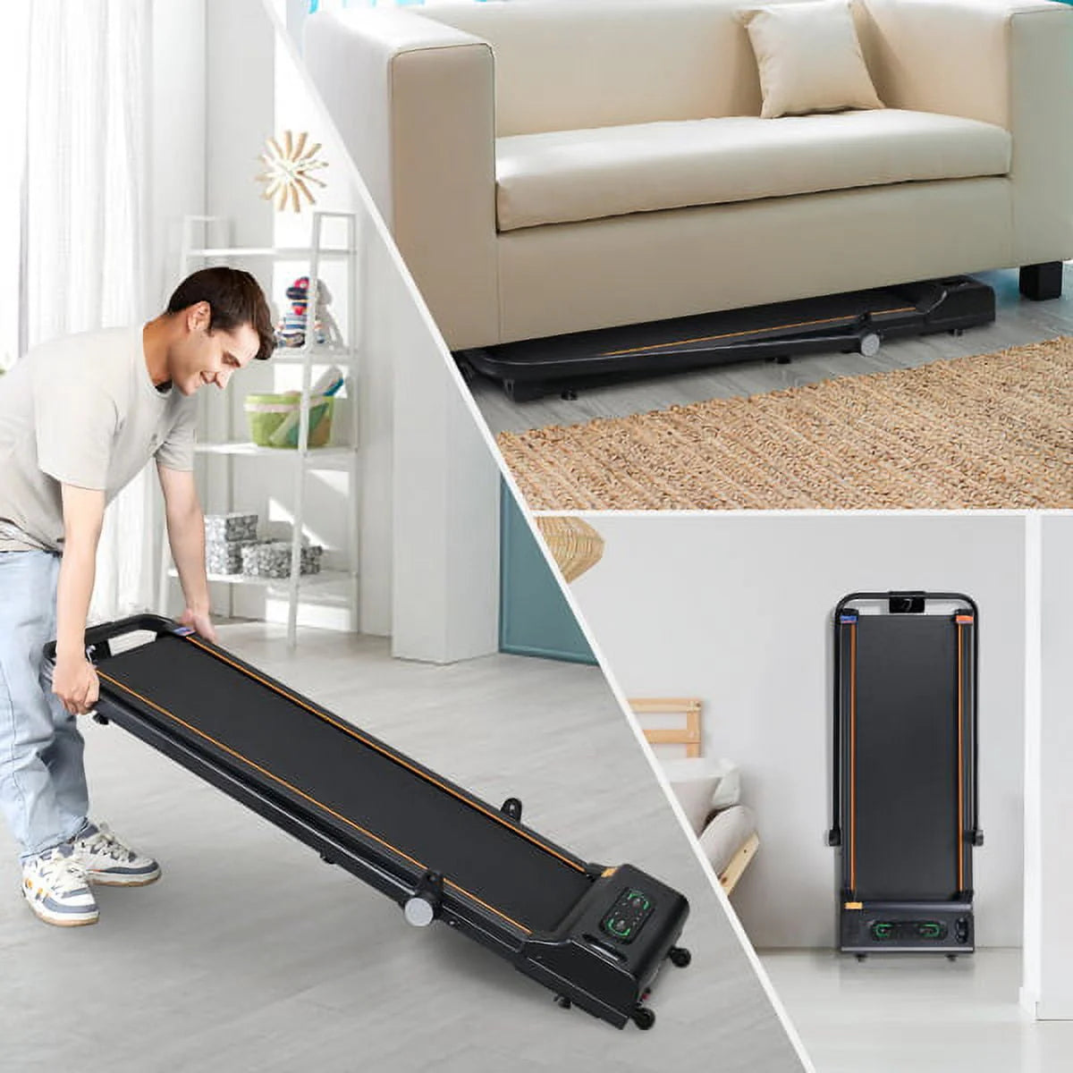 Folding Electric Treadmill with LCD Monitor E307382