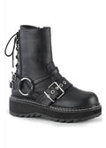 Black Vegan Leather Boots N149813