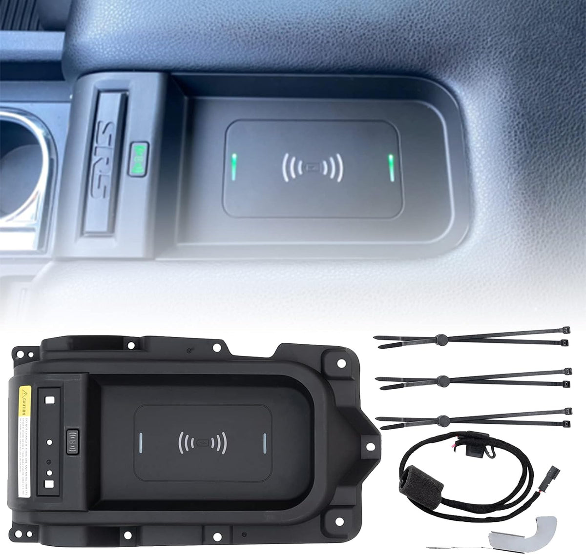 Center Console Wireless Charger Tray for Toyota Tundra 2014-2021 D1353