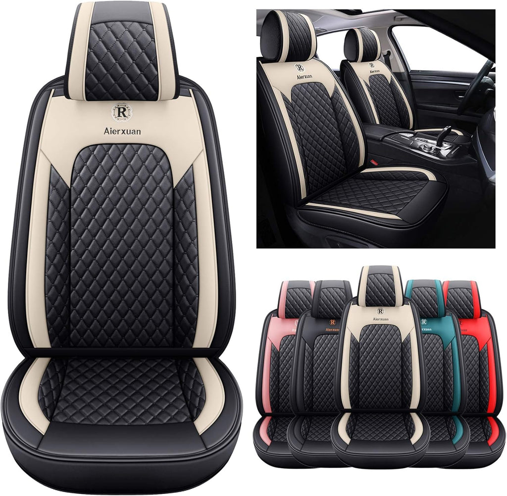 2 PCS Front Leather Waterproof Universal Seat Covers B970981