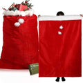 2 Pcs 56 x 36 Inch Extra Large Velvet Santa Gift Bag with Drawstring V75624