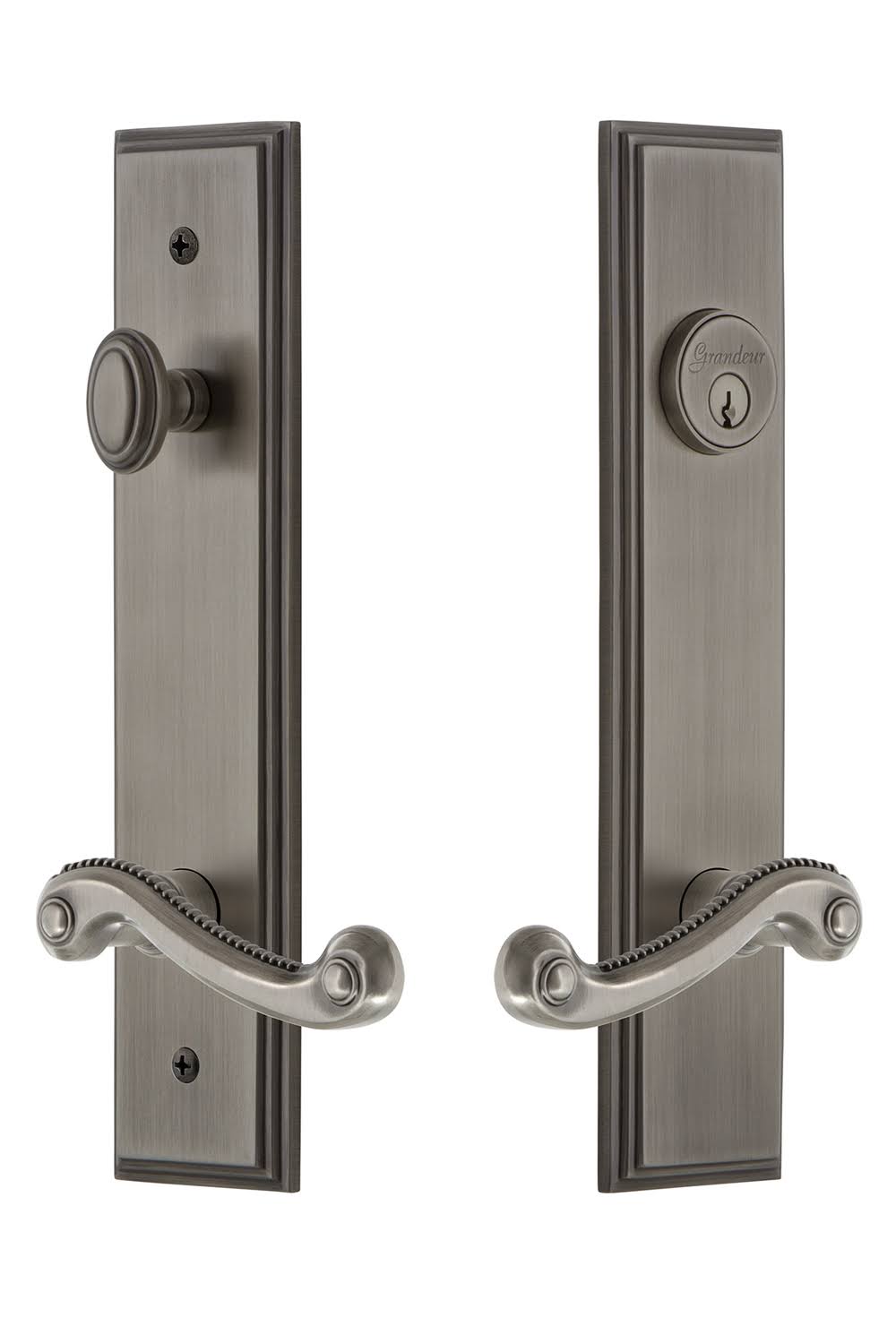 Antique Pewter Entry Set D897