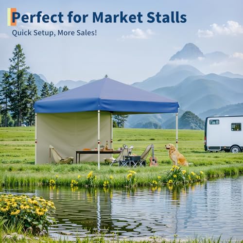 White Pop Up Canopy Tent with Roller Bag X473500
