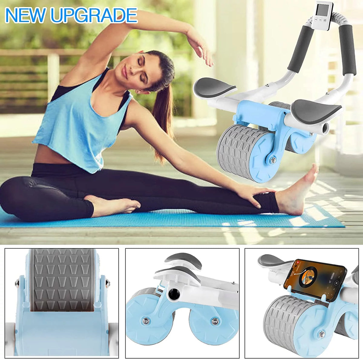 Abdominal Exercise Roller with Timer F340