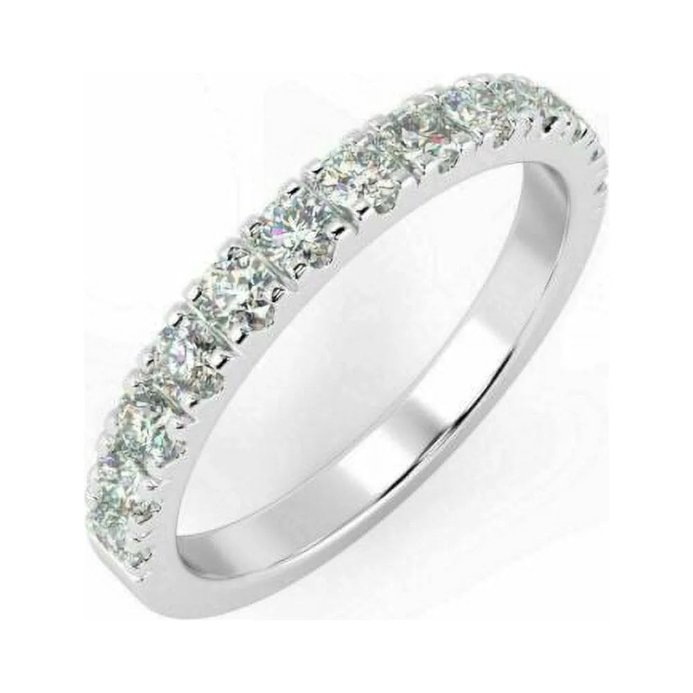 18 K White Gold Half Eternity Diamond Ring P503246