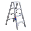 4 ft Aluminum 300 lb Capacity Twin Stepladder J588