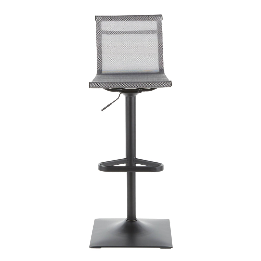Black Silver Barstool E5388