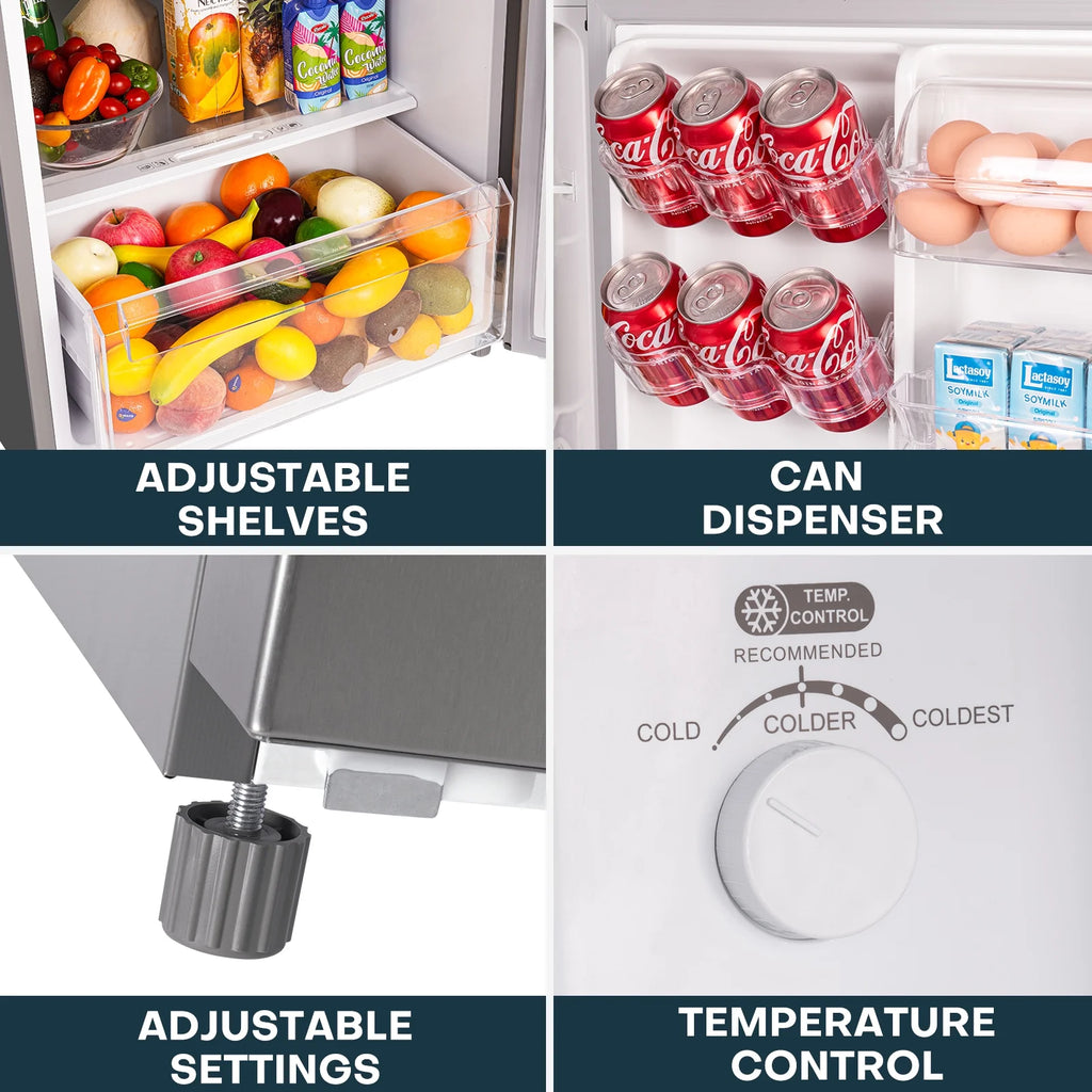 11.6 Cu.Ft. Double Door Fridge with Top Freezer H693450