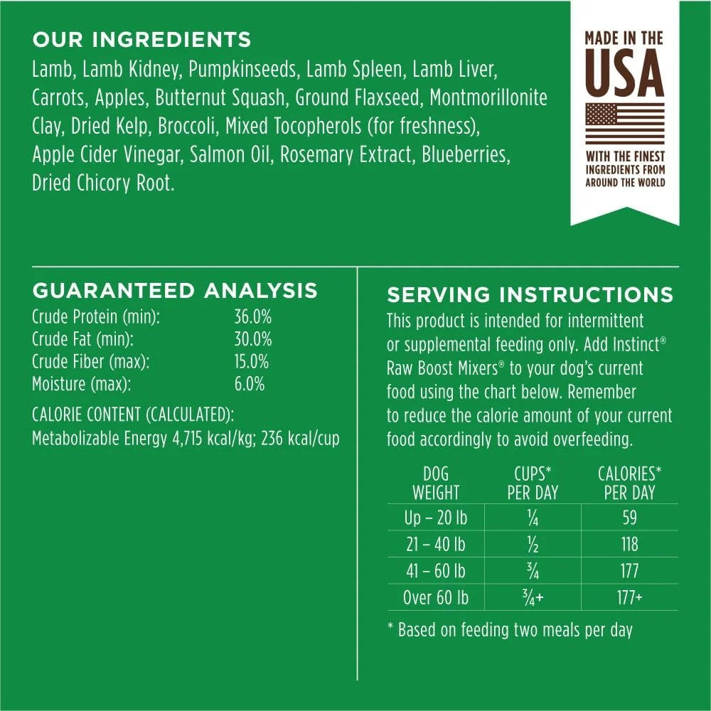 Freeze Dried Raw Dog Food Topper 5.5 oz L466
