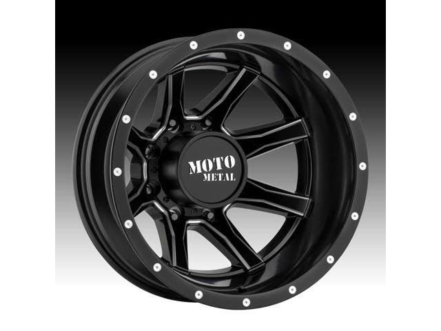 Satin Black Milled 20x8.25 8x165.1 -198mm Wheel S7592