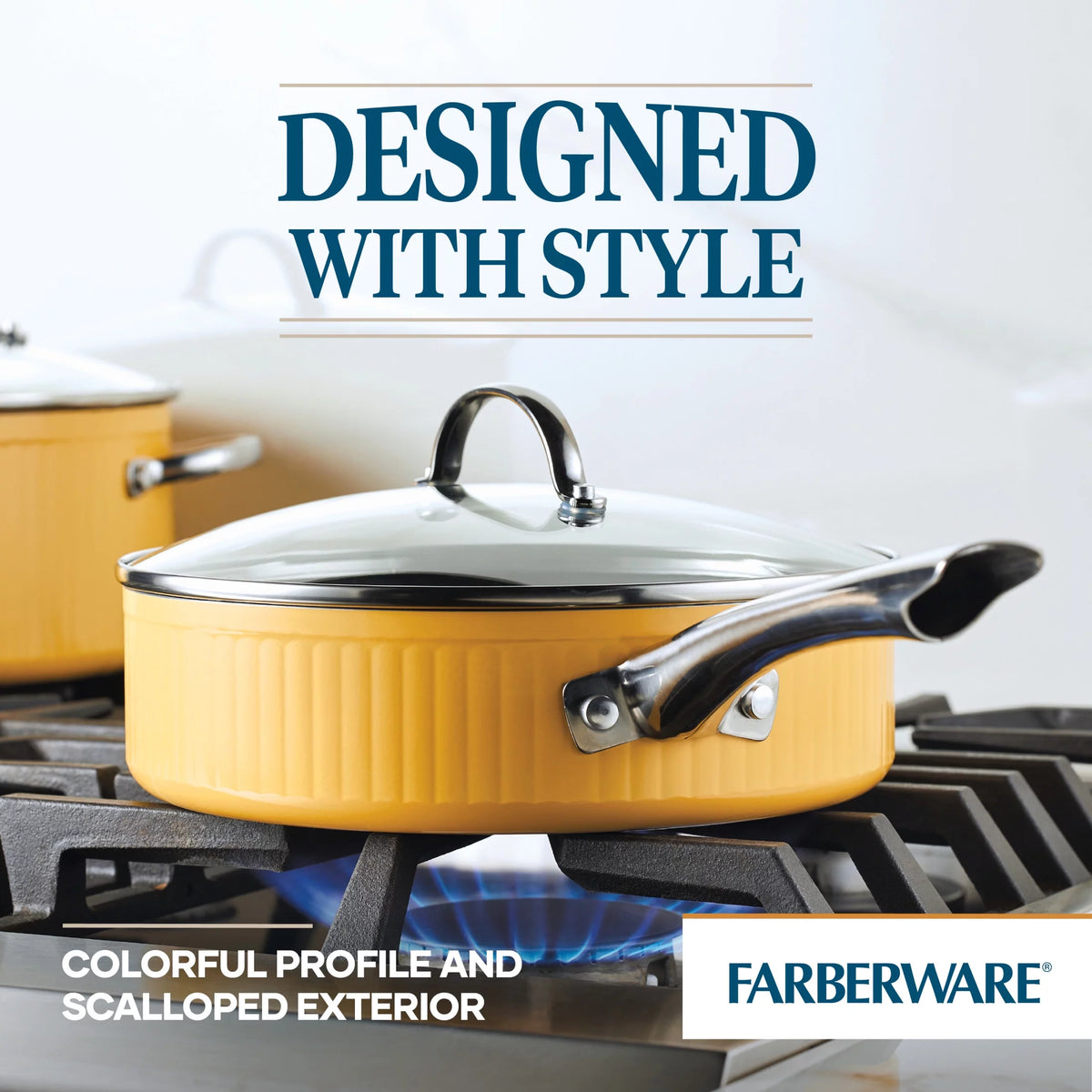 Nonstick Cookware Saute Pan with Lid U584672