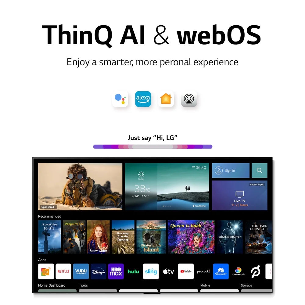 65 Inch HDR 4K Smart OLED Evo TV (Refurbished) P370663
