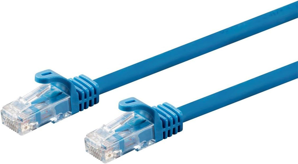 Cat6 Ethernet Patch Cable - 50 feet - Blue - Snagless RJ45 550Mhz UTP Plenum Pure Bare Copper Wire 23AWG H544