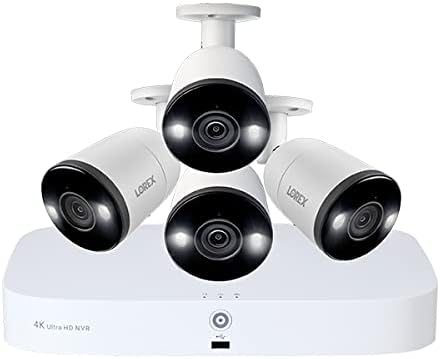 4K Ultra HD 3TB 8-Channel Wired NVR System with Six Indoor/Outdoor Smart Deterrence Cameras C505