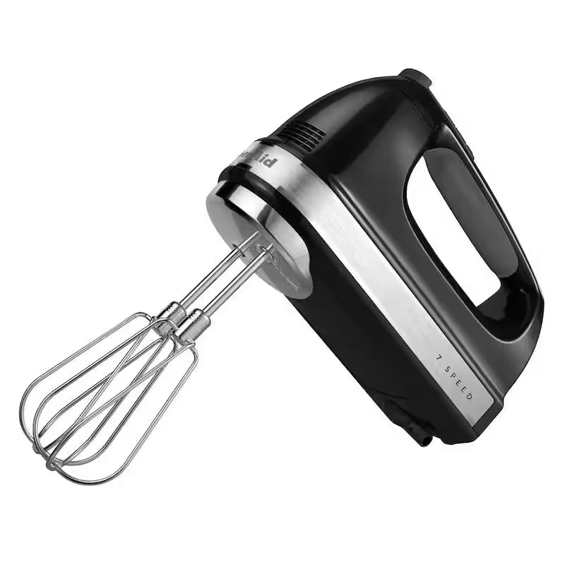 Onyx Black Hand Mixer with Beater and Whisk Attachments U213116